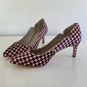 Anthropologie Guilhermina Houndstooth Heels
